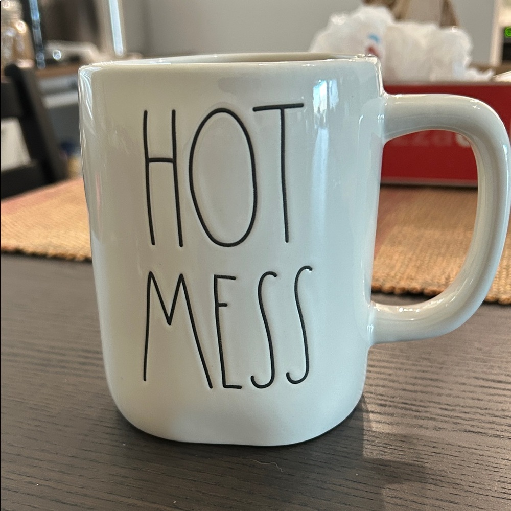 Rae Dunn Cream 'Hot Mess' Mug